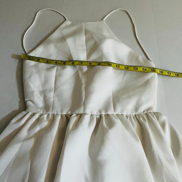 Lulus Lead A Charm Ivory High Neck Dress Size S Small - Picture 8 of 9